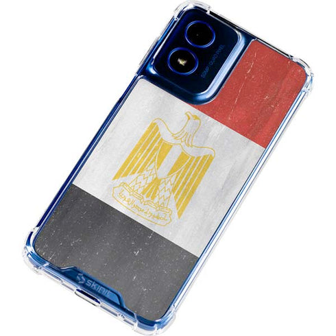 Egypt Flag Distressed Moto G 5G (2024) Clear Case